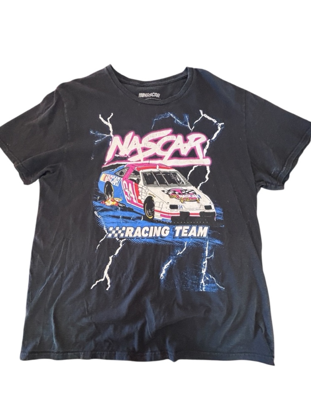 NASCAR Racing Team Graphic Tee Black Retro Y2K T-Shirt